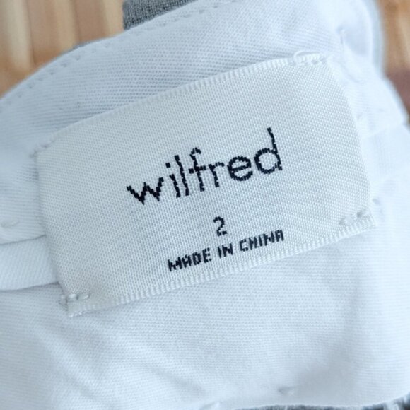 WILFRED Effortless Crop Pant Talin Basalt Grey Tall High Rise Pants 0 ARITZIA - Picture 11 of 13